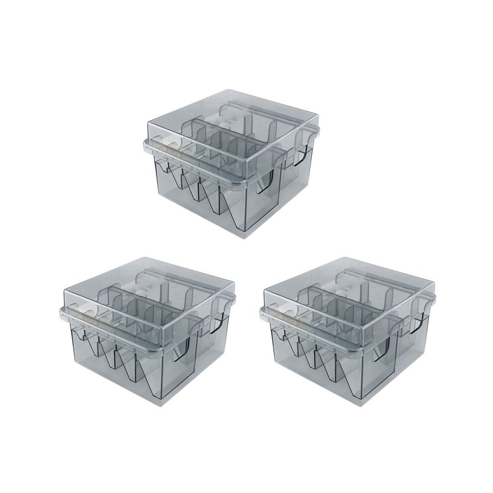 Typecat 3X Grid Base Storage Box For 8Pcs Hair Clipper Trimmer Limit Comb Guide Comb Barber Tool For Guide Combs