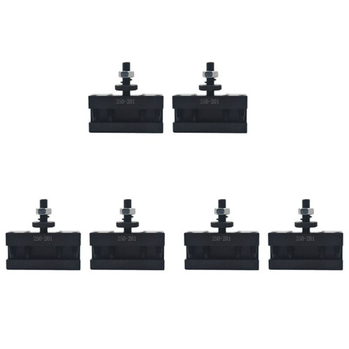 6Pcs 250-201 Quick Change Tool Holder Turning and Facing Tool Holder for Lathe Cutter Cutting Tool Bits