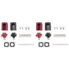 4 Pcs 200A All-Copper Lithium Battery Post High-Current Copper Terminal Battery Connector Storage Terminal(A)