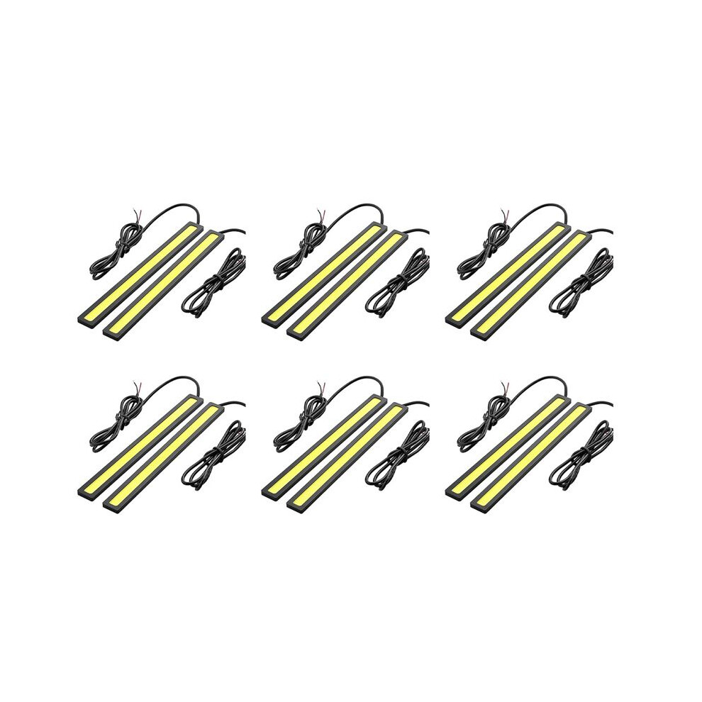 12 X Waterproof Super Bright Car Drl Fog Driving Lamps Cob Led Light/White 4713045459110