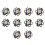 10X 3W High Power Star LED Light Lamp Bulb (White) 1