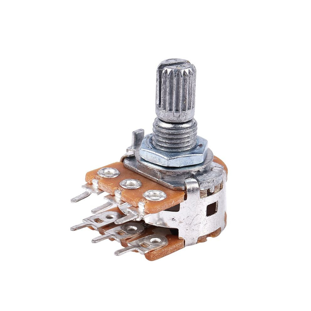 6 Pcs B50k 50K Ohm 6 Terminals Dual Linear Rotary Taper Potentiometers 6033818976582