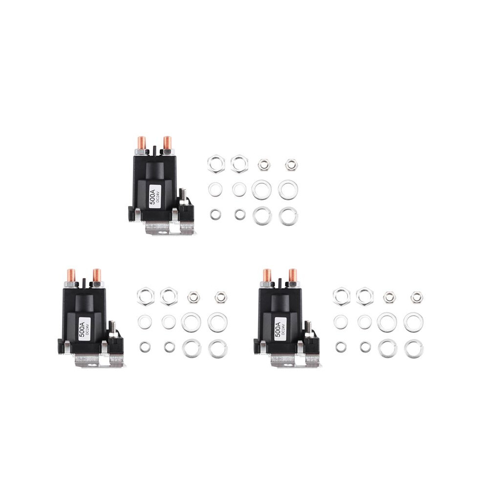 3X High Current Relay 500A 24V Dual Battery Start Relay Current Car Power ,Starting Relay,Auto Start Contactor 4711112904419