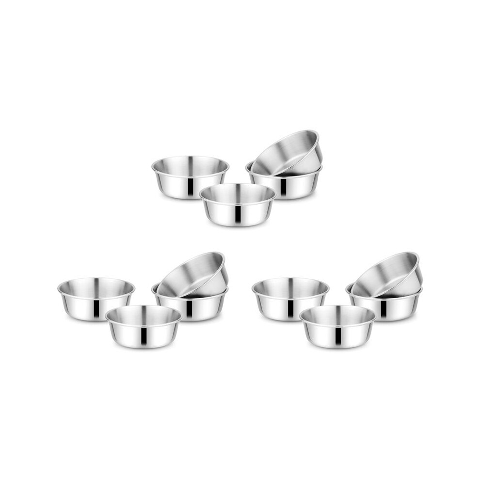 Children'S Stainless Steel Bowl Set Bowls 304 18/8 Stainless Steel 10 Ounces Dishwasher Safe 12Pack