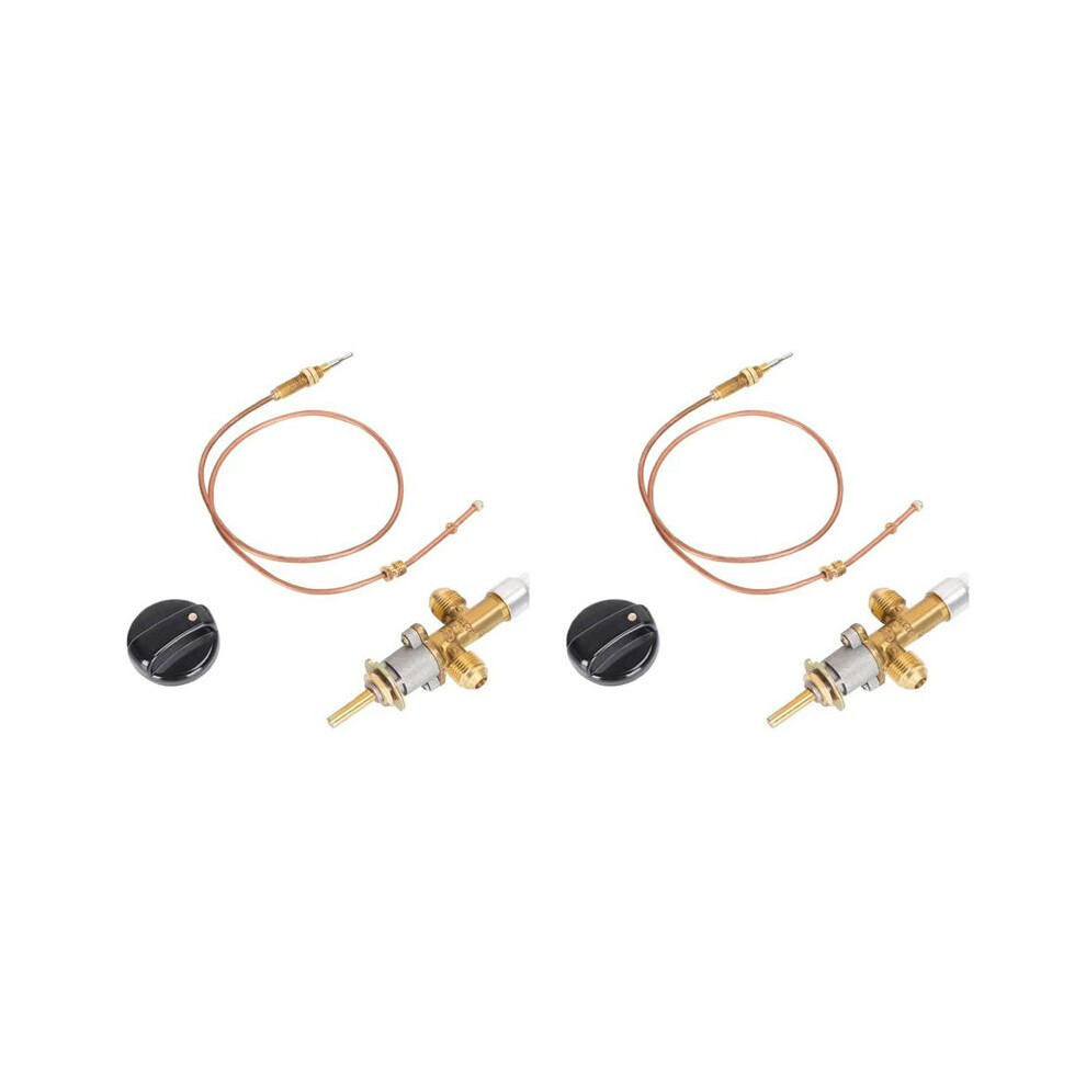 2X Gas Fireplace Fire Pit Flame Failure Control Valve Kit Fire Pit Thermocouple Replace Control Valve Fireplace Parts 4713194470370