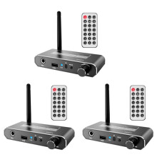 3X Wireless HIFI DAC Converter 5.2 Receiver Audio Coaxial to R/L 3.5Mm Aux Adapter with U Disk Mic