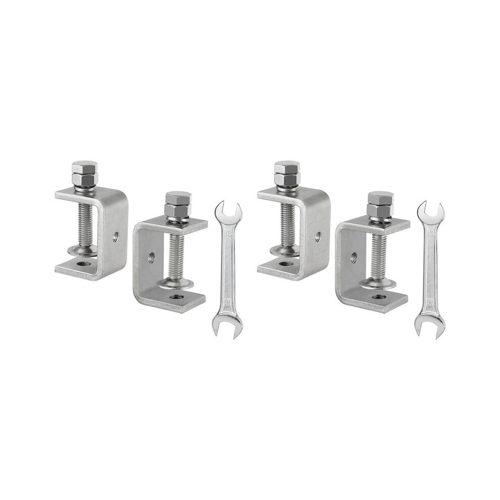 4Pcs 304 Stainless Steel C Clamp,Tiger Clamp Woodworking Clamp Heavy Duty C Clamps For Woodworking, Welding-45Mm 6032126123176