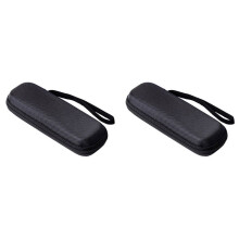 2X Draagbare M2 SSD-Doos Opbergtas Reistas Opbergtas Draagdoos SSD-Behuizing Vervangingsaccessoires Zwart