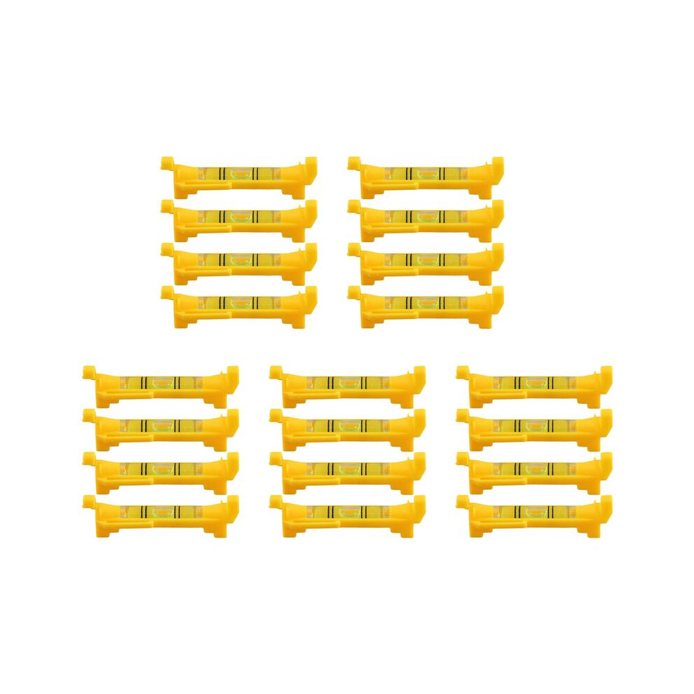 20Pcs String Level Hanging Bubble Levels For Leveling Surveying, Building Trades, Bricklaying, Etc. (Yellow) 6034036794033
