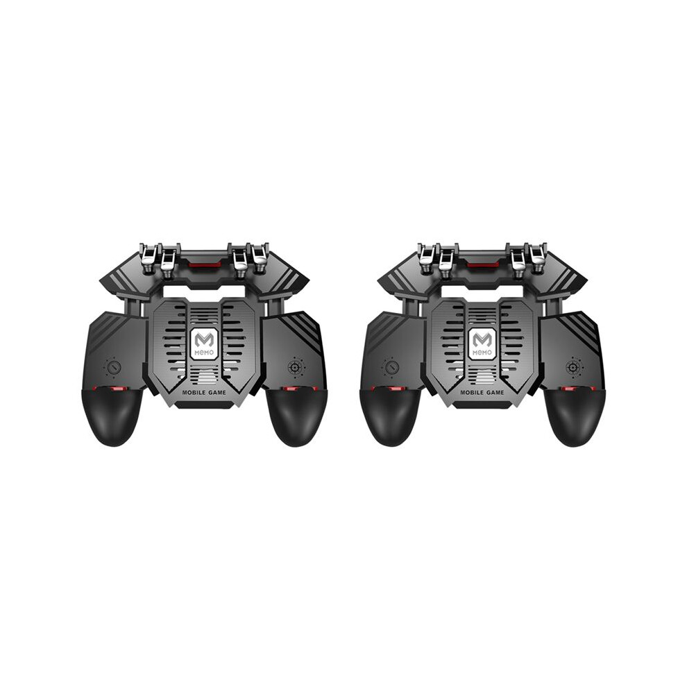 2X Memo Ak77 Game Trigger Phone Cooler Fan Pubg Controller With Fan Pubg Mobile Trigger Shooter Joystick(1200Mah) 6033227140628
