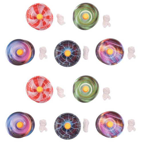 10Pcs Alloy Responsive Yoyo Balls Colorful Responsive  Metal Beginner String Trick  for Beginners