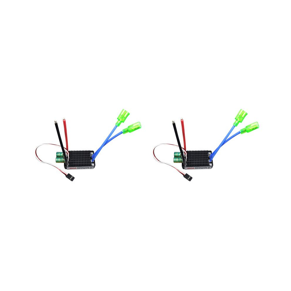 2X High Power 12V-24V Waterproof Bidirectional Rc Esc Brush Esc For Rc Car And Boat 860A 6032355646521