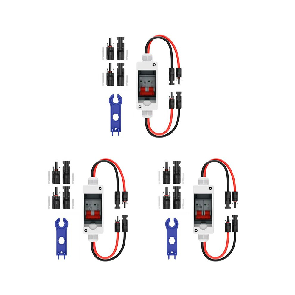 3X Solar Panel Disconnect 63A 1000V Breaker Box Pv Disconnect With Ip65 Waterproof Box 6032074954174