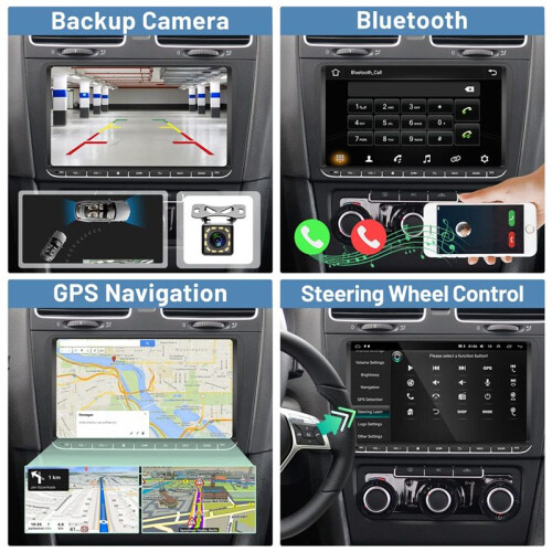 Lettore Multimediale Android 2Din 9 Pollici Autoradio per   5 6  B6  MK5 MK6 Supporta Carplay Android Auto 1