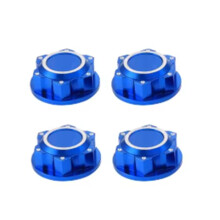 4Pcs Aluminum for Arrma 1/5 Kraton 8S Outcast 8S RC Car 24mm Hex Wheel Nuts Wheel Hub Cover Dustproof Anti-Skid