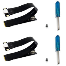 2X M.2 NVMe PCIE 4.0 to Oculink SFF-8611 SFF-8612 Female Adapter Cable Laptop External Card Extension Cable