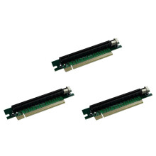 3X PCI-E 16X Riser Card 90 Degree Pci-E Pci-Express 16X to 16X Slot Right Angle Extender Protector Riser Adapter Card