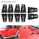 10 Pezzi/ Copricerniera Cofano e Porta Auto per   Jk Jku 2007-2017 7