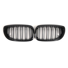 Gloss Black Dual  Front Bumper Kidney Grille Replacement for  3 Series E46 2-Door 2003-2005