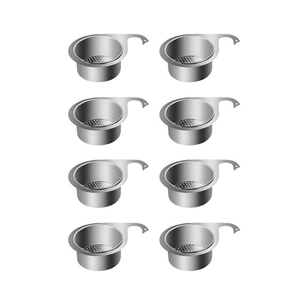 8X Multi-Functional Drain Basket, Stainless Steel Swan Sink Strainer Basket, Tap Hanging Filter Basket 4713192588954