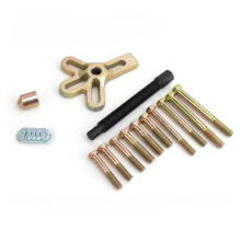 13Pcs Car Steering Wheel Puller Kit Puller Set Gear Pulley Flywheel Remover Gear Crankshaft Damper Tool Automotive Tools