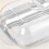 2X Botercontainer - Witte Boterkoelkastopslagcontainer Boteropslagdoos, Metalen Boterdoos met Deksel 6