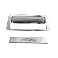 Molde de Cubierta de Manija Trasera Cromada Moldura de Manija de Puerta Trasera para Frontier Navara D40 2007-2013 Estilo de Pasta