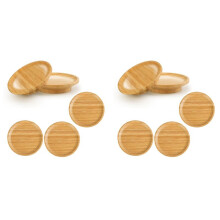 10 Stuks Wijnglas Charcuterie Topper, Wijnglas Charcuterie Bord Topper, Bamboe Wijnglas Topper voor Familiebijeenkomsten