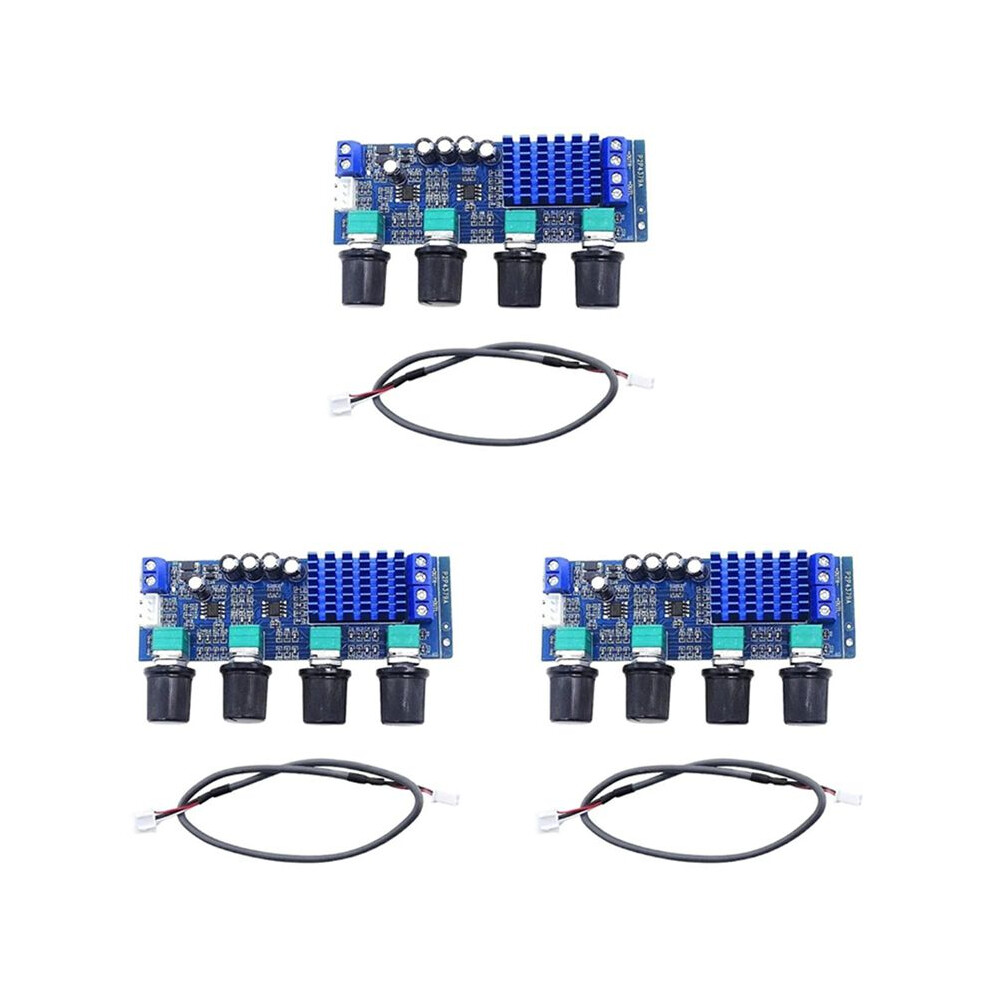 3X Xh-M577 Digital Amplifier Board Tpa3116d2 Audio Amplifier Board High Power Tone Board Amp 12-24V 4711607425979