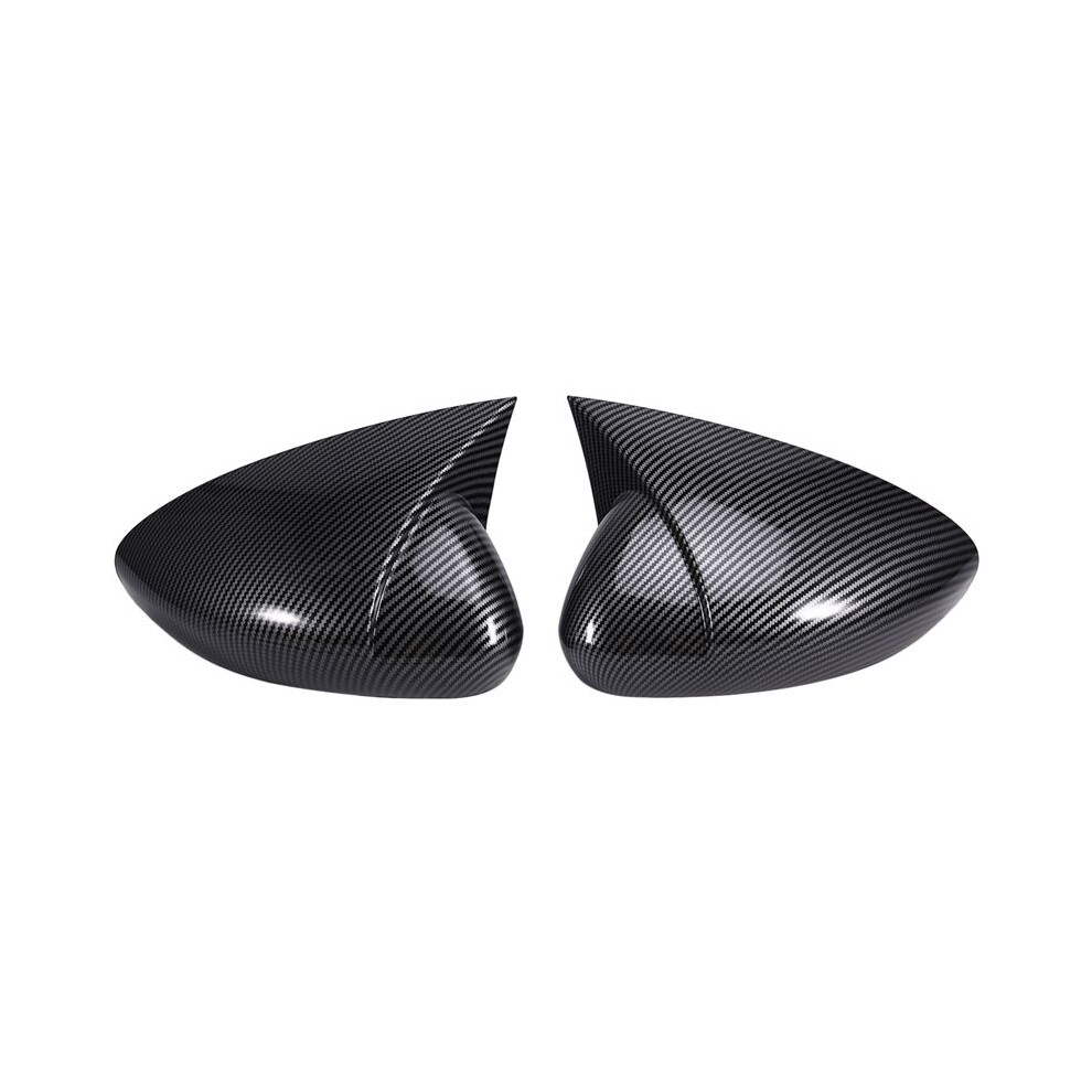 Car Rearview Mirror Protective Cover Abs Horn Rearview Mirror Shell For Egea 2016-2023 Carbon Fiber Color 4713277694556