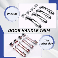 Car Exterior Door Handles Cover Exterior Door Handles Scratch Protective Decor for 4Runner 2010-2024 Chrome