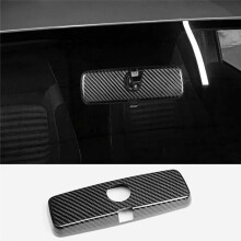 Boîtier de Protection de Rétroviseur Intérieur de Voiture en Fibre de Carbone pour  500 Abarth