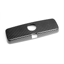 Carbon Fiber Car Interior Rearview Mirror Cover Housing Cap Mirror Cover for 500 Abarth