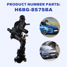 Autothermostatbaugruppe, Motorkühlmittelthermostat H6BG-8575BA für Focus 2018-2019