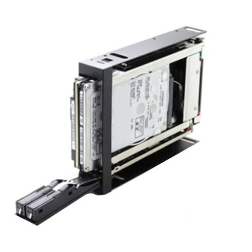 2pcs 2.5 Inch Floppy Disk Drive Tray 2-Bay Disk Drive  for HDD/SSD Hard Disk Enclosure Extraction Box 2