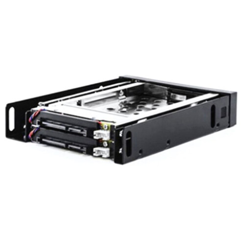 2pcs 2.5 Inch Floppy Disk Drive Tray 2-Bay Disk Drive  for HDD/SSD Hard Disk Enclosure Extraction Box 1