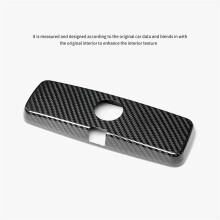 Kohlefaser-Innenraum-Rückspiegelabdeckung, Gehäusekappe, Spiegelabdeckung für 500 Abarth