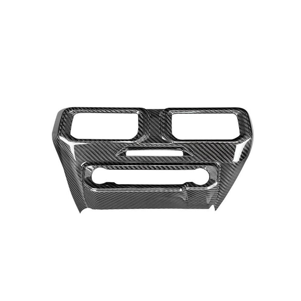 Carbon Fiber Car Multi-Media Console Frame Cover Center Console Ac Air Vent Outlet Trim For Mustang 2024 Lhd 6032617328202