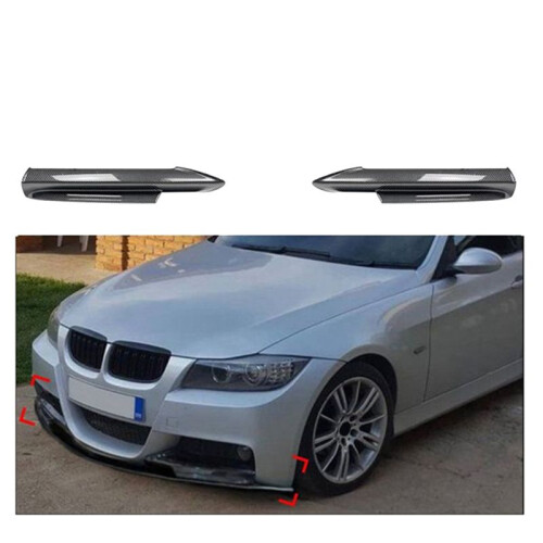 Auto Frontstoßstange Lippe Diffusor Splitter Winglet Schürze Spoiler für  3er E90 E91 2005-2008 Carbonfasermuster 1