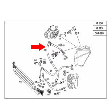 2213203672 Servopumpenschlauch für - CL600 CL65 AMG S600 S65 AMG