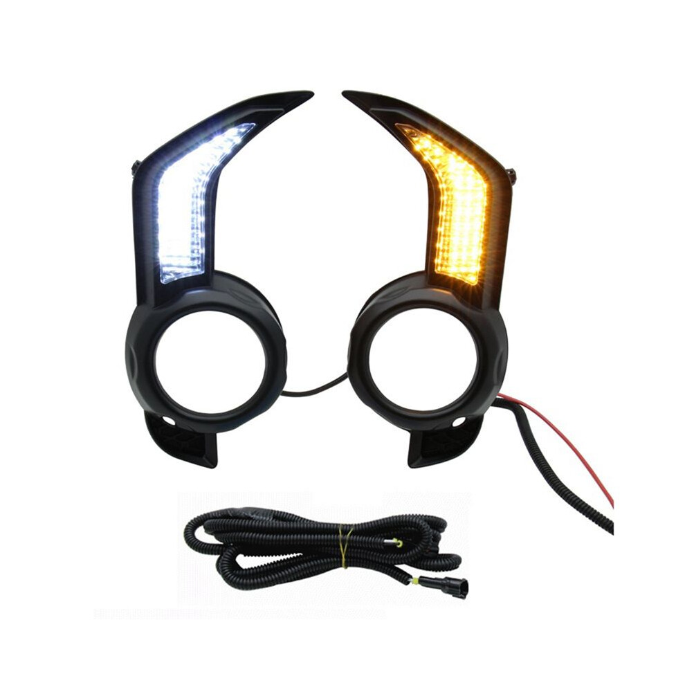 Daytime Running Drl Fog Lamp With Dynamic Sequential Turn Signal / For 4Runner 2014-2023 Light/Amber/White 6032137156484