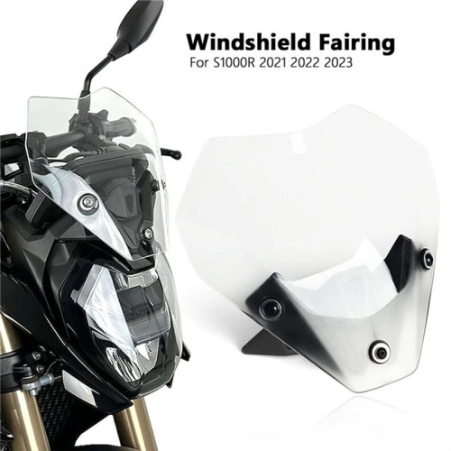 Spoiler Windscreen Windshield Wind Deflector Screen Shield Spoiler for  S1000R S 1000R 2021-2023 Black 2