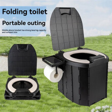Tragbare Faltbare Toilette für Kinder PU Tragbare Toilette für Erwachsene mit Abdeckung Camping Outdoor Babytoilette Autotoilette