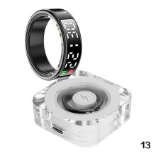 (13, Black) Smart Rings for Fitness Long Lasting Batteries Sports Rings for Body Health