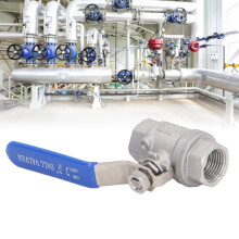 Edelstahl-Gewindekugelhahn DN15 1/2 Zoll, schwenkbar, manuell, 1000 WOG