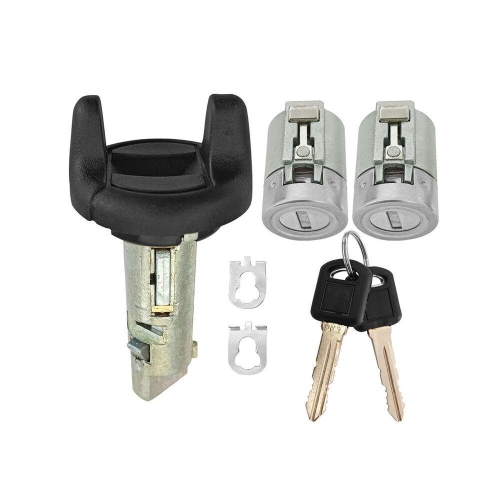 Ignition Lock Door Lock Cylinder Key Kit 702671 702674 597749 For C/K Pickup Suburban Tahoe Yukon 6032740270423