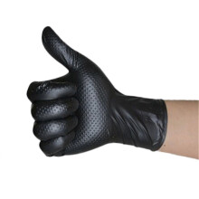 (L, Black) 100Pcs Anti-Slip Grip Nitrile Gloves, Thickened Durable Household Cleaning Gloves, Housework Kitchen Gloves