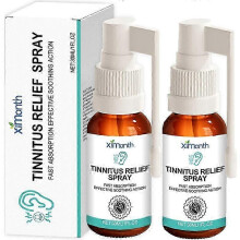 (2pcs) Tinnitus Spray Ear Ringing Relief Relieving Ear Drops Hearing 30ml