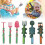(Yellow) 3Pcs Construction Utensils Creative Kids Dining Tool Set Spoon Fork Portable Car Cutlery 3