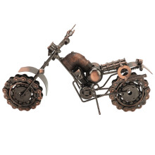Modellino di moto vintage fatto a mano in metallo di ferro, design retrò, decorazione per ufficio e casa, resistente all'ossidazione, modello da